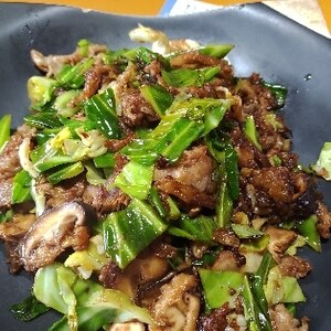 ♪お値打ち牛小間で♡焼肉風野菜炒め♪